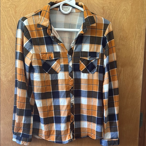 Passport Orange and Black Checkered Shirt - Picture 1 of 3